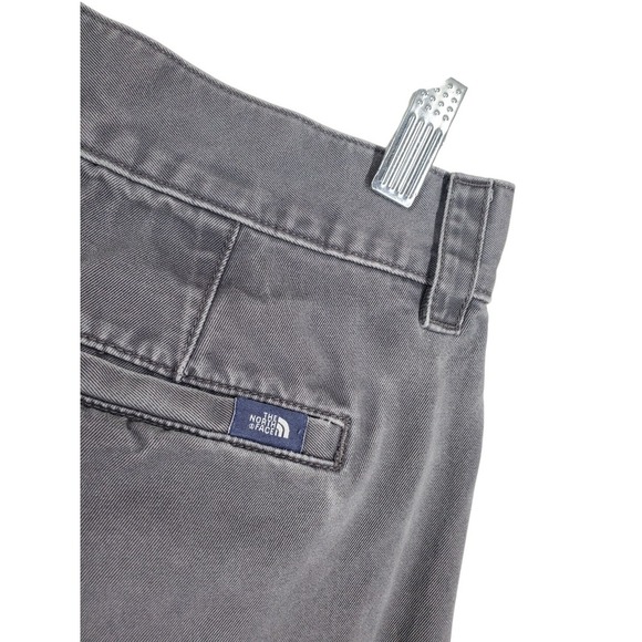 Vtg North Face TNF Khaki Pants Mens 32 Gray Straight Leg Twill (31x30) Gorpcore - Picture 9 of 12